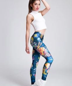 BAD INKA Rabbidelic Leggings (Blue)
