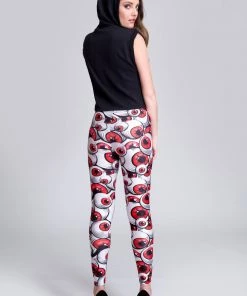 BAD INKA Eyeballz Red Leggings