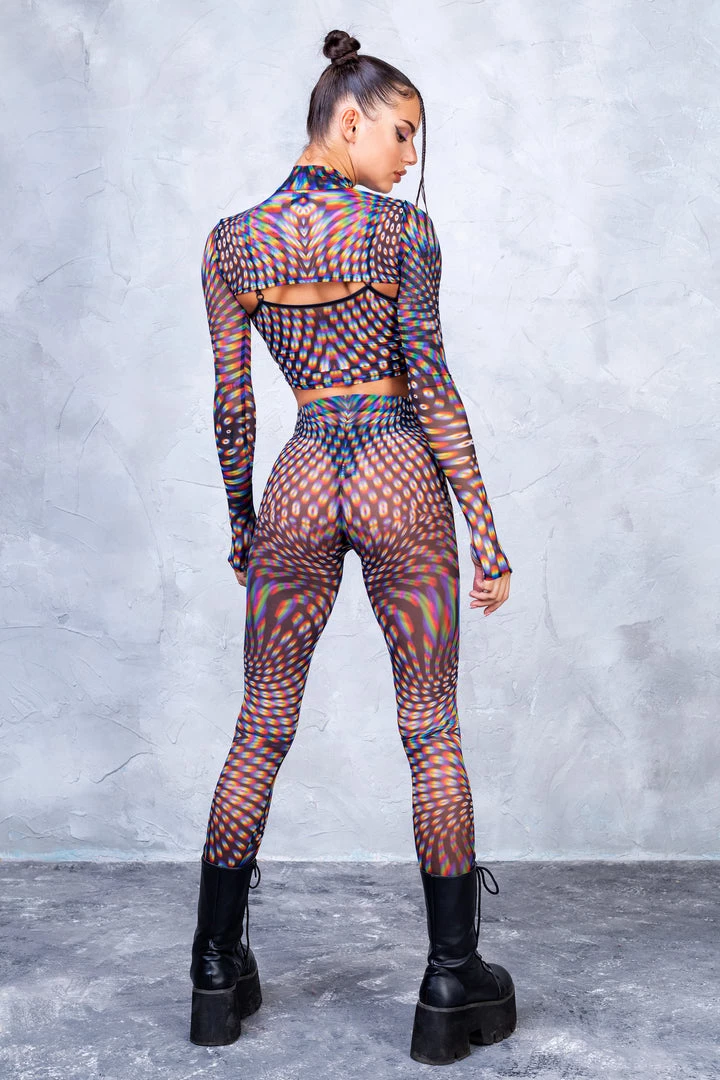 BADINKA Pulsar Mesh 2 Piece Shrug Top NEW 6 BADINKA Pulsar Mesh 2 Piece Shrug Top NEW