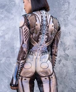 BADINKA RAVE GEAR WarBot Mesh Full Costume