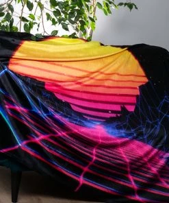 BADINKA RAVE GEAR Synthwave Sunset XXL Towel
