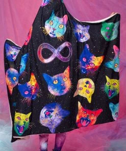 BADINKA Cosmic Kitties Hoodie Blanket 10 BADINKA Cosmic Kitties Hoodie Blanket