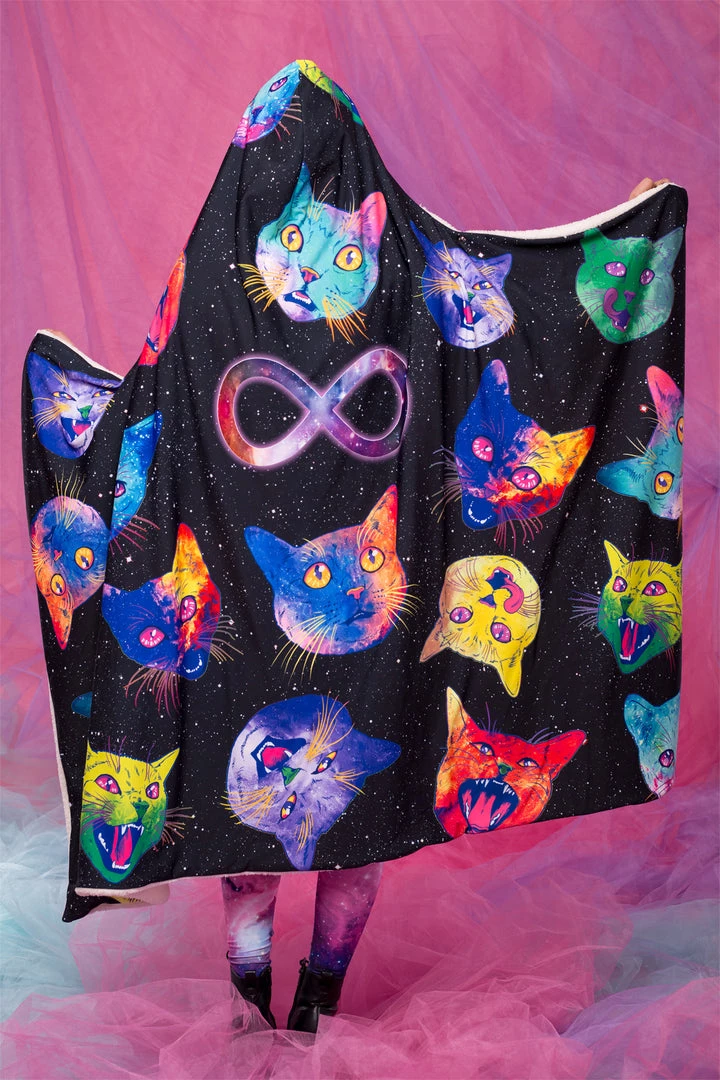BADINKA Cosmic Kitties Hoodie Blanket 6 BADINKA Cosmic Kitties Hoodie Blanket