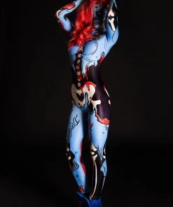 BADINKA Blue Pop Art Costume Full Bodysuits
