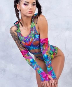 BADINKA Kaleidoscopic Bloom Rave Shorts 9 BADINKA Kaleidoscopic Bloom Rave Shorts