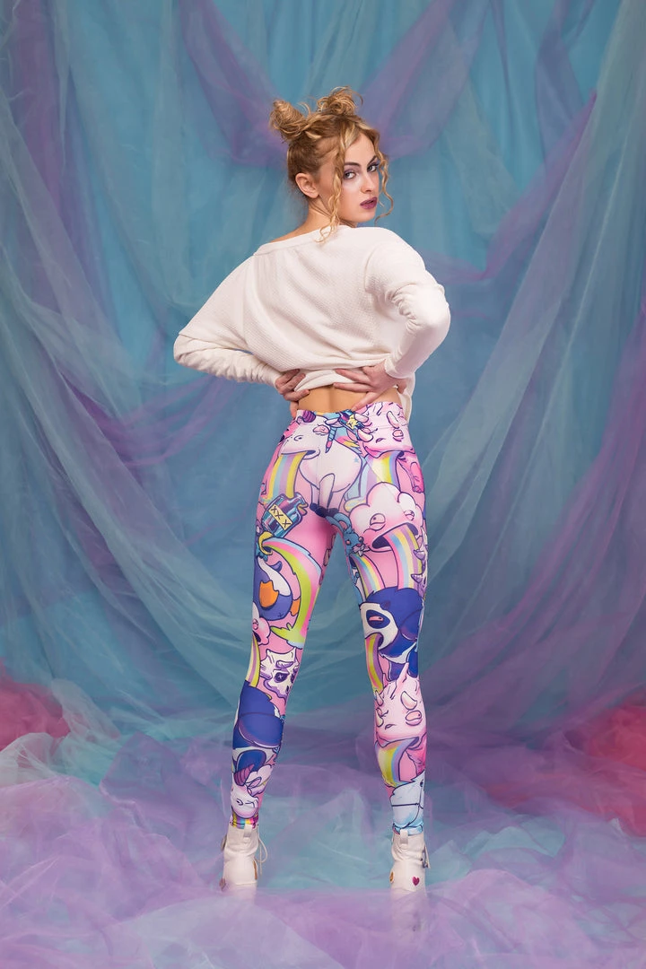 BADINKA Sick Of You Warm Leggings (Pink) 6 BADINKA Sick Of You Warm Leggings (Pink)