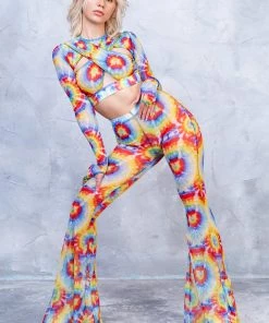 BADINKA NEW Tie Dye Sleeved Crossed Mesh Top 9 BADINKA NEW Tie Dye Sleeved Crossed Mesh Top