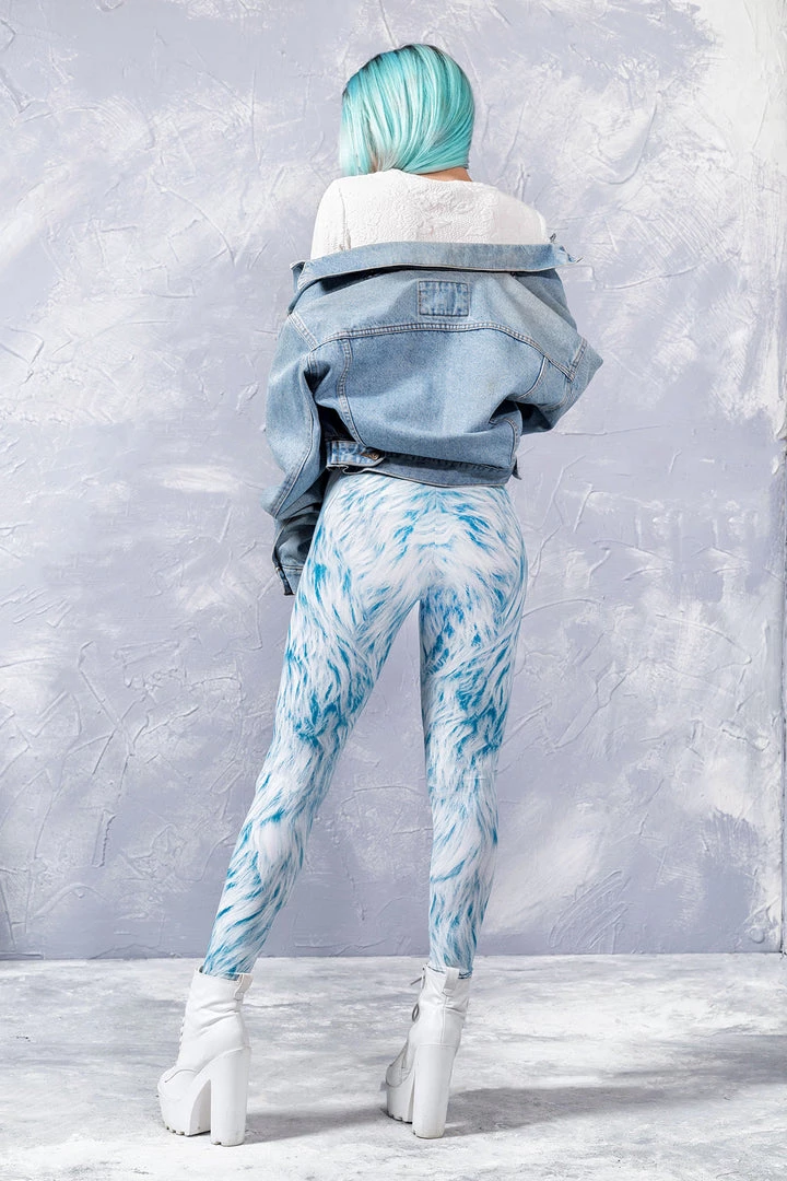 BADINKA Blue Furr Leggings 6 BADINKA Blue Furr Leggings