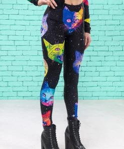 BADINKA Cosmic Kitties Warm Leggings 12 BADINKA Cosmic Kitties Warm Leggings