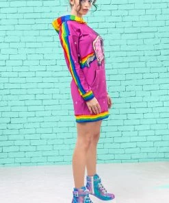 BADINKA Hoodies Schizo Cat Hoodie (Pink) 12 BADINKA Hoodies Schizo Cat Hoodie (Pink)