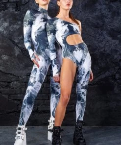 BADINKA Ink Spill Asymmetrical Costume NEW 11 BADINKA Ink Spill Asymmetrical Costume NEW