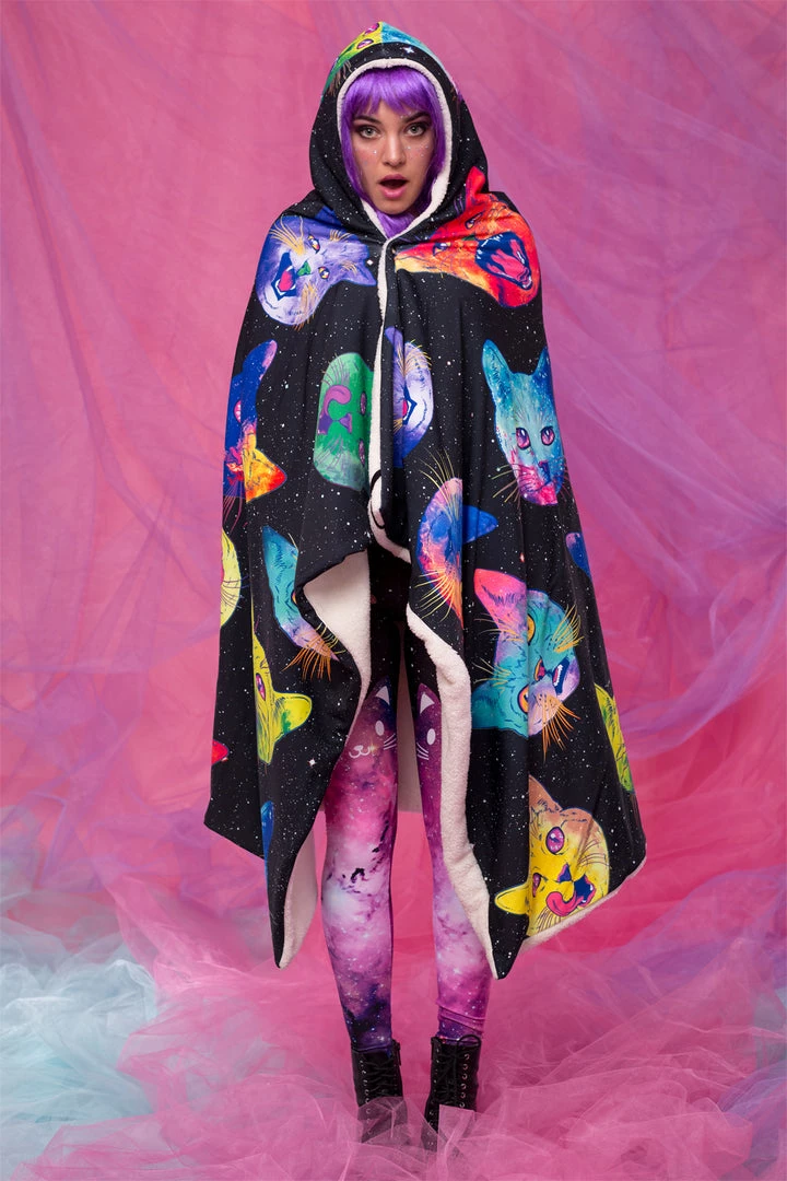 BADINKA Cosmic Kitties Hoodie Blanket 7 BADINKA Cosmic Kitties Hoodie Blanket