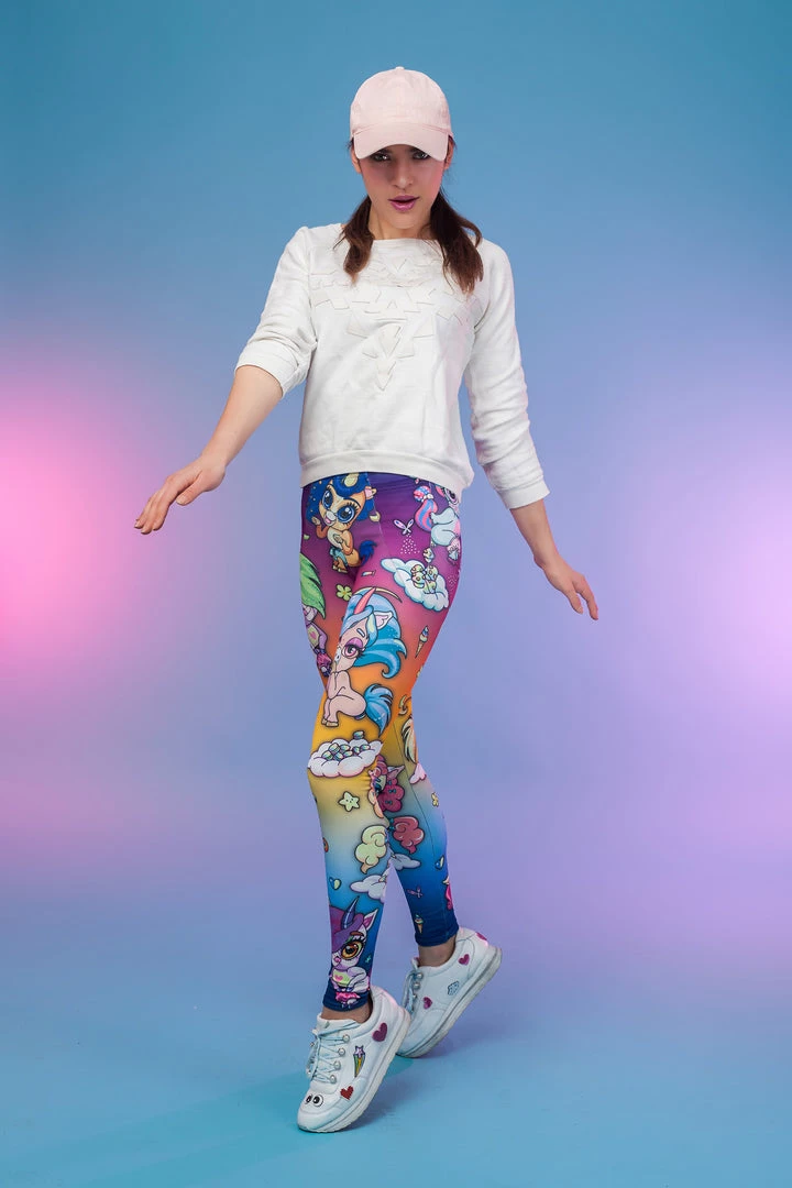 BADINKA Warm Leggings Cuteness Overload Warm Rainbow Leggings 7 BADINKA Warm Leggings Cuteness Overload Warm Rainbow Leggings