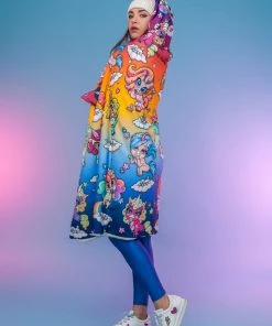 BADINKA Cuteness Overload Hooded Rainbow Blanket