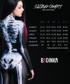 BADINKA Full Bodysuits X-Ray Skeleton Costume 12 BADINKA Full Bodysuits X-Ray Skeleton Costume