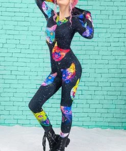 BADINKA Cosmic Kitties Fit Onesie Fit-Onesies 9 BADINKA Cosmic Kitties Fit Onesie Fit-Onesies