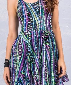 BAD INKA Dresses Psy Knot Skater Dress