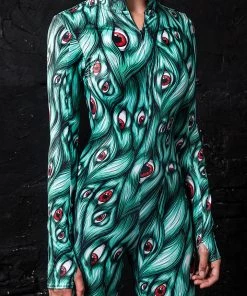 BADINKA I See You Green Fit Onesie