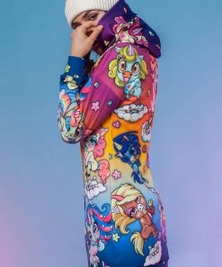 BADINKA Hoodies Cuteness Overload Rainbow Hoodie