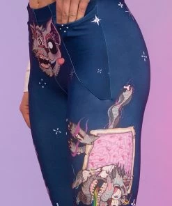 BADINKA Schizo Cat Warm Leggings