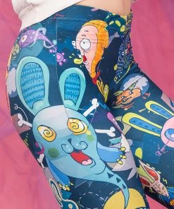 BADINKA Rabbidelic Warm Leggings (Blue)