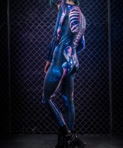 BADINKA Full Bodysuits Nebula Skeleton Costume