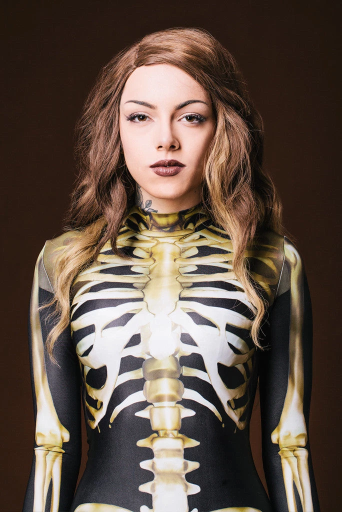 BADINKA Full Bodysuits Graveyard Skeleton Costume 3 BADINKA Full Bodysuits Graveyard Skeleton Costume
