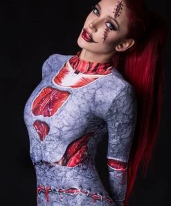 BADINKA Fossilized Zombie Costume Full Bodysuits