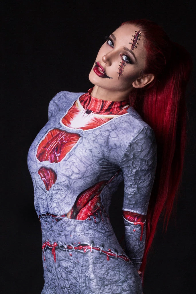 BADINKA Fossilized Zombie Costume Full Bodysuits 3 BADINKA Fossilized Zombie Costume Full Bodysuits