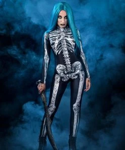 BADINKA Diamond Skeleton Costume Full Bodysuits
