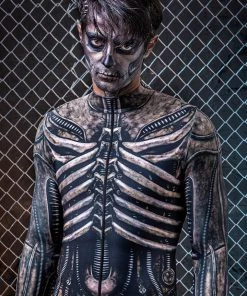 Cheap BADINKA Store 36 BADINKA Men's Xenomorph Costume Bodysuits