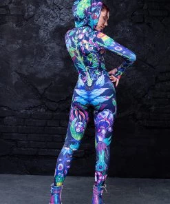 BADINKA RAVE GEAR Psy Flora Fit Onesie