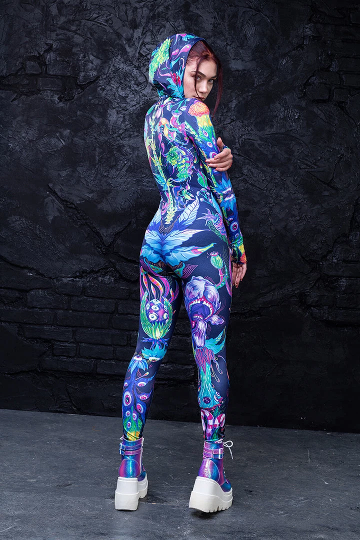 BADINKA RAVE GEAR Psy Flora Fit Onesie 7 BADINKA RAVE GEAR Psy Flora Fit Onesie