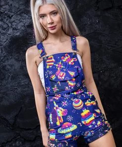 BADINKA Kawaii Pixels Shorts Dungaree