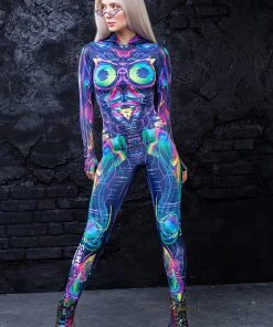 BADINKA Cyber Glitch Fit Onesie RAVE GEAR 12 BADINKA Cyber Glitch Fit Onesie RAVE GEAR