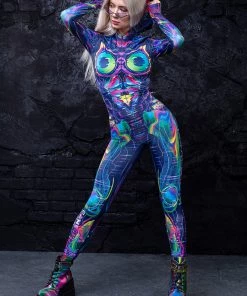BADINKA Cyber Glitch Fit Onesie RAVE GEAR 14 BADINKA Cyber Glitch Fit Onesie RAVE GEAR