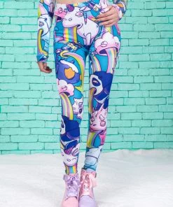 BADINKA Sick Of You Warm Leggings (Blue)