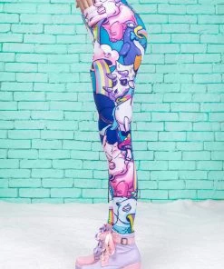 BADINKA Sick Of You Warm Leggings (Blue)