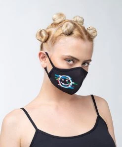 BADINKA Face Masks Glitch Face Mask