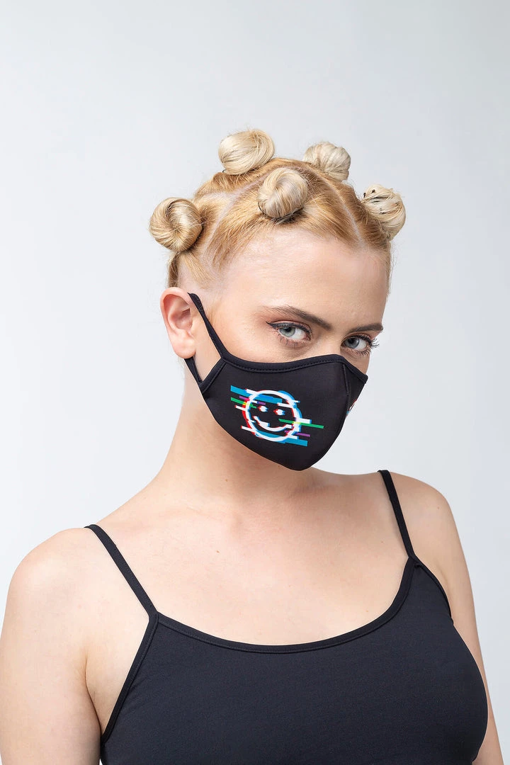 BADINKA Face Masks Glitch Face Mask 3 BADINKA Face Masks Glitch Face Mask