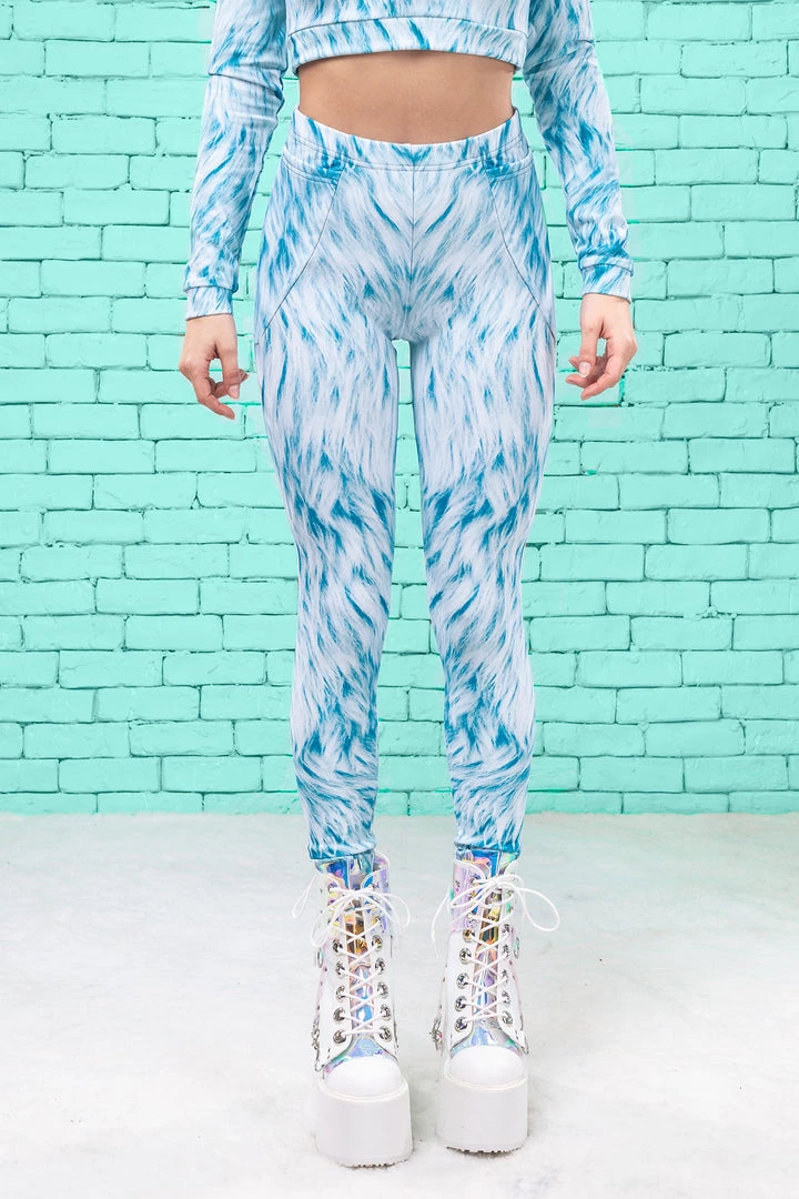 BADINKA Blue Furr Warm Leggings 5 BADINKA Blue Furr Warm Leggings