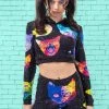 BAD INKA Cosmic Kitties HOODED TOP
