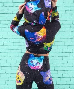BAD INKA Cosmic Kitties HOODED TOP