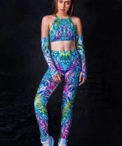 BADINKA Tops Liquid Insect Crop Top