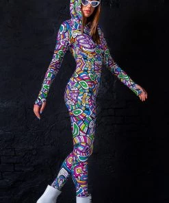 BADINKA Psy Mosaic Fit Onesie Fit-Onesies