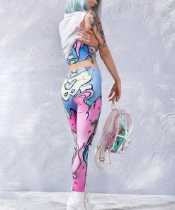 BADINKA Kawaii Pop Art Leggings 9 BADINKA Kawaii Pop Art Leggings