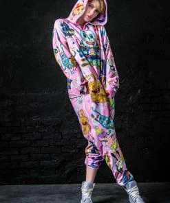 BADINKA Rabbidelic Pink Onesie 11 BADINKA Rabbidelic Pink Onesie