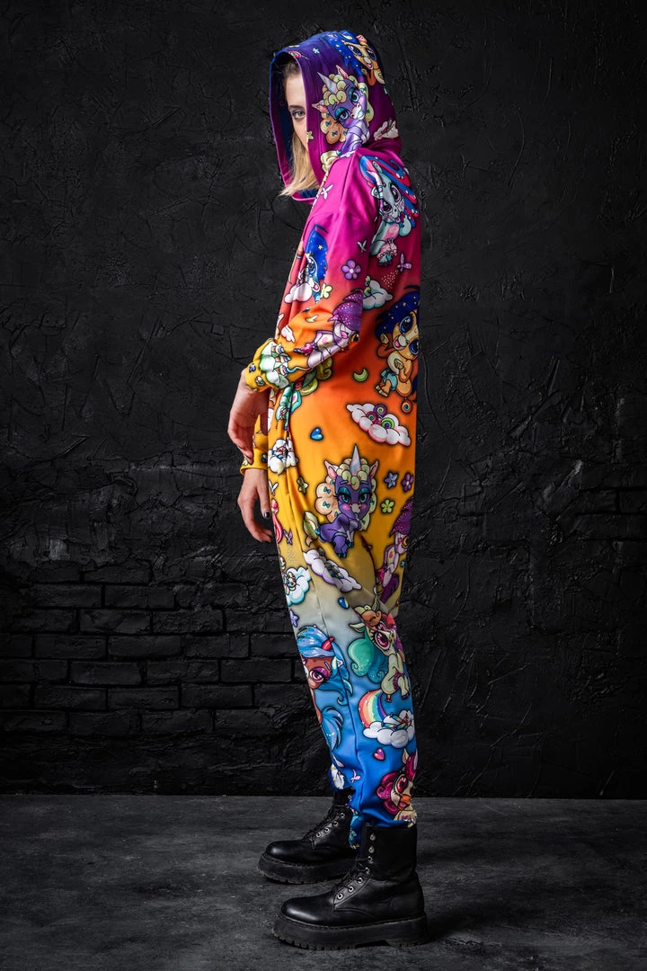 BADINKA Unipopcorn Rainbow Onesie Onesies 3 BADINKA Unipopcorn Rainbow Onesie Onesies