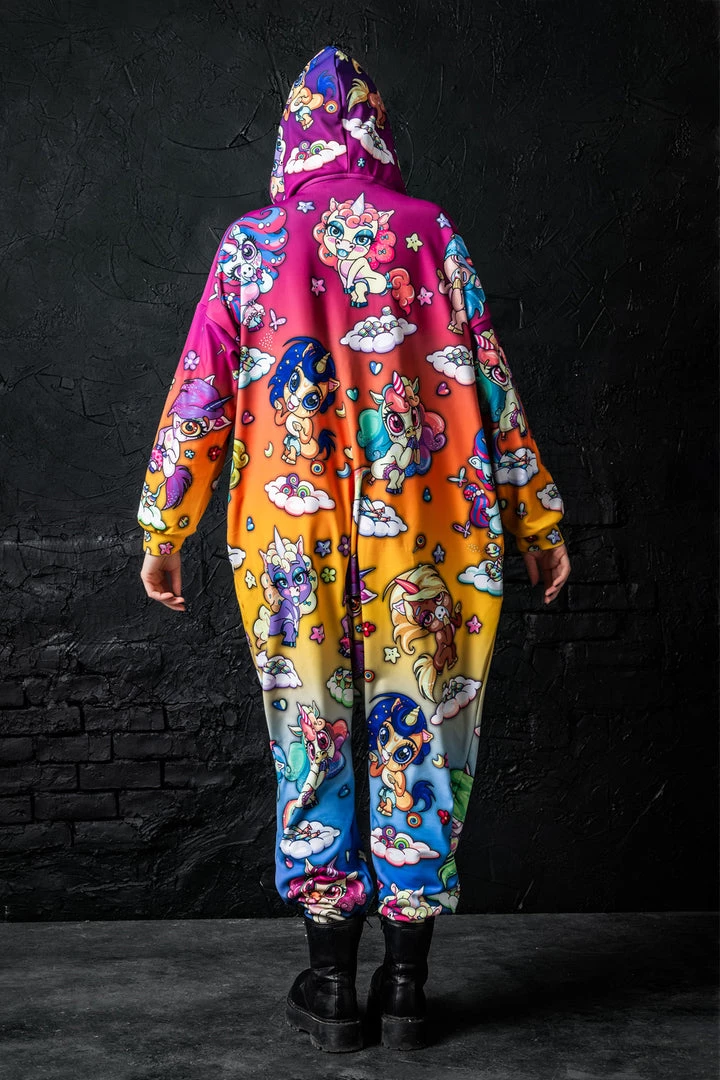 BADINKA Unipopcorn Rainbow Onesie Onesies 6 BADINKA Unipopcorn Rainbow Onesie Onesies