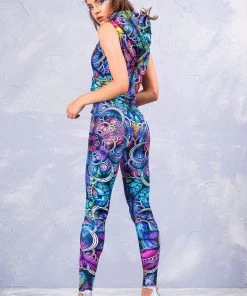 BAD INKA Blue Fractalz Leggings